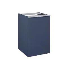   AREZZO design MONTEREY 40 cm-es oldalszekrény szennyeskosárral Matt kék színben
