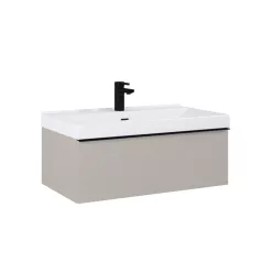   AREZZO design MONTEREY 80 cm-es alsószekrény 1 fiókkal Matt Beige színben, szifonkivágással