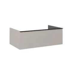   AREZZO design MONTEREY 80 cm-es alsószekrény 1 fiókkal Matt Beige színben, szifonkivágás nélkül