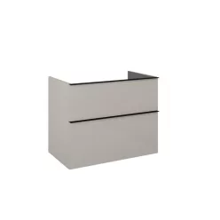   AREZZO design MONTEREY 80 cm-es alsószekrény 2 fiókkal Matt beige színben, szifonkivágás nélkül