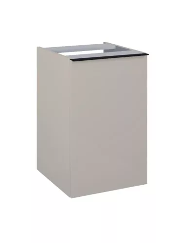 AREZZO design MONTEREY 40 cm-es oldalszekrény szennyeskosárral Matt beige színben