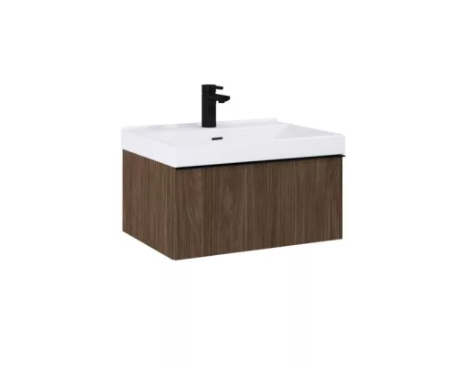 AREZZO design MONTEREY 60 cm-es alsószekrény 1 fiókkal Lincoln dió színben, szifonkivágással