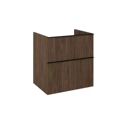 AREZZO design MONTEREY 60 cm-es alsószekrény 2 fiókkal Lincoln dió színben, szifonkivágás nélkül