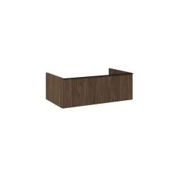   AREZZO design MONTEREY 80 cm-es alsószekrény 1 fiókkal Lincoln dió színben, szifonkivágás nélkül