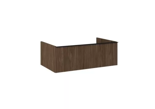 AREZZO design MONTEREY 80 cm-es alsószekrény 1 fiókkal Lincoln dió színben, szifonkivágás nélkül