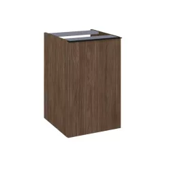   AREZZO design MONTEREY 40 cm-es oldalszekrény szennyeskosárral Lincoln dió színben