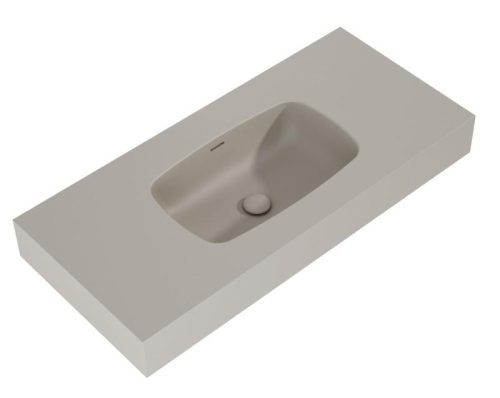 AREZZO design MABEL öntöttmárvány falra szerelhető mosdó 100 cm, matt beige