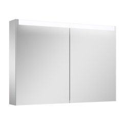   AREZZO design Tükrös szekrény 100, 2 ajtó + TECHNOBOX+ LED PANEL