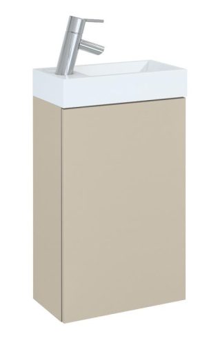 AREZZO design MINI 40 1 ajtós matt beige (alsószekrény + mosdó)