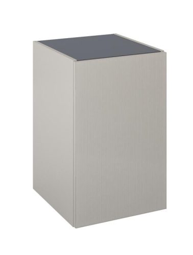 AREZZO design MONTEREY GLASS 40 cm-es oldalszekrény 1 ajtóval beige színben