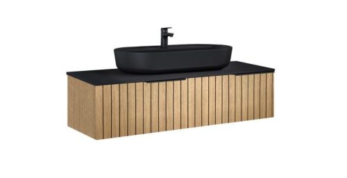 AREZZO design MONTEREY 120 cm-es alsószekrény 2 fiókkal természetes fa színben