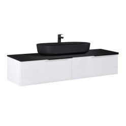   AREZZO design MONTEREY 160 cm-es alsószekrény 2 fiókkal Mf. fehér színben