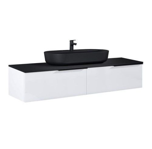 AREZZO design MONTEREY 160 cm-es alsószekrény 2 fiókkal Mf. fehér színben