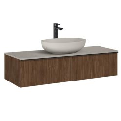   AREZZO design MONTEREY 120 cm-es alsószekrény 2 fiókkal Lincoln dió színben