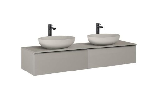 AREZZO design MONTEREY 160 cm-es alsószekrény 2 fiókkal matt beige színben
