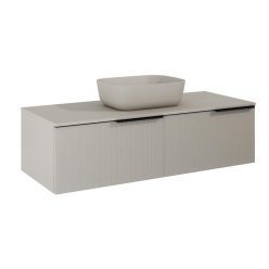   AREZZO design MONTEREY GLASS 120 cm-es alsószekrény 2 fiókkal, beige