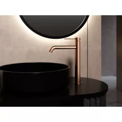   AREZZO design NOVA magasított mosdócsaptelep, szálcsiszolt rozé arany