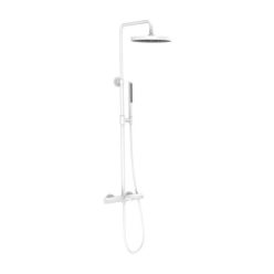   AREZZO design ELEGANT 3 funkciós termosztatikus zuhanyrendszer, matt fehér