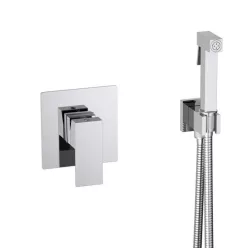   AREZZO design CUBEFIELD falsík alatti bidé csaptelep kézizuhannyal, króm