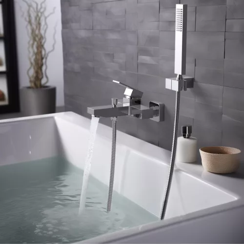 AREZZO design CUBEFIELD kádcsaptelep szett, króm