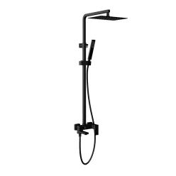 AREZZO design CUBEFIELD 3 funkciós zuhanyrendszer, fekete