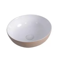 AREZZO design Toledo mosdótál, beige/fehér AR-471