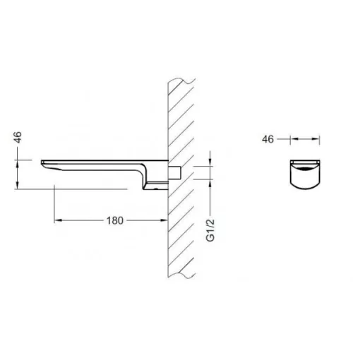 AREZZO design SPRINGFIELD fali mosdó csaptelep AR-5034+AR-5168