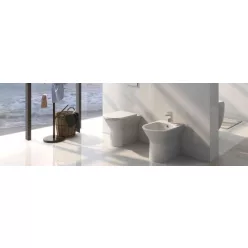   AREZZO design VERMONT álló rimless wc alsó/hátsó kifolyású