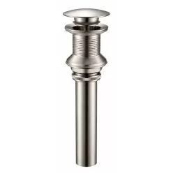   AREZZO design Click-clack lefolyó, szálcsiszolt nikkel, túlfolyó nélküli mosdóhoz