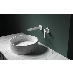 AREZZO design ELEGANT fali mosdócsaptelep, matt fehér