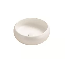 AREZZO design SORAYA 36 cm-es kerek kerámia mosdó, fehér