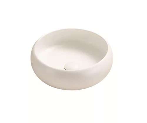 AREZZO design SORAYA 36 cm-es kerek kerámia mosdó, fehér