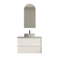   AREZZO design SAVONA 80 cm-es alsószekrény 2 fiók, matt fehér
