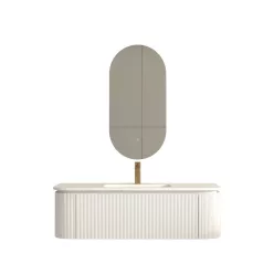   AREZZO design SIERRA 120 cm-es alsószekrény 1 fiók, 2 ajtó, matt fehér