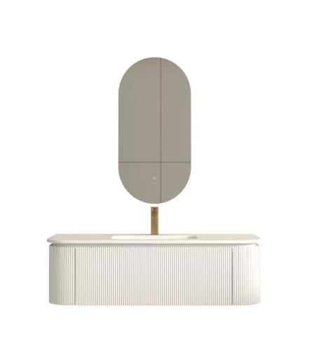 AREZZO design SIERRA 120 cm-es alsószekrény 1 fiók, 2 ajtó, matt fehér