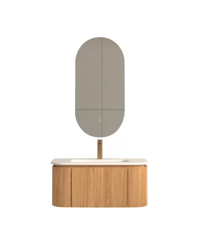 AREZZO design SIERRA 80 cm-es alsószekrény 1 fiók, 2 ajtó, tölgy