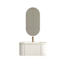   AREZZO design SIERRA 80 cm-es alsószekrény 1 fiók, 2 ajtó, matt fehér