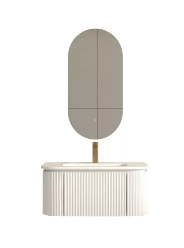 AREZZO design SIERRA 80 cm-es alsószekrény 1 fiók, 2 ajtó, matt fehér