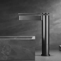 AREZZO design ELEGANT magasított mosdócsaptelep, gun metal
