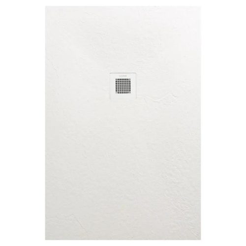 AREZZO design SOLIDSoft zuhanytálca 100x90 cm, FEHÉR, színazonos lefolyóval (2 doboz)