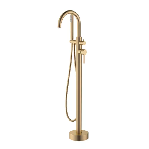 AREZZO design ASTRO szabadonálló kádcsaptelep, szálcsiszolt bronz