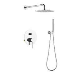   AREZZO design ASTRO falsík alatti zuhanycsaptelep szett, króm