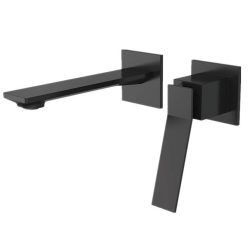   AREZZO design ROCKFIELD fali mosdócsaptelep, fekete AR-9903BL