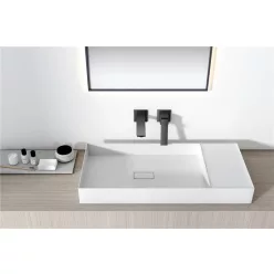   AREZZO design ROCKFIELD fali mosdócsaptelep, fekete AR-9903BL