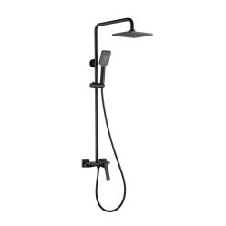  AREZZO design ROCKFIELD 3 funkciós zuhanyrendszer, fekete AR-9905BL