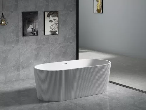 AREZZO design ARNO szabadon álló kád, fényes fehér