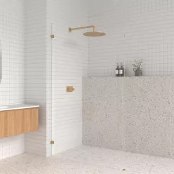 AREZZO design CLEAR walk-in zuhanyfal, átlátszó 1200x2000