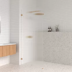 AREZZO design CLEAR walk-in zuhanyfal, bordázott 900x2000