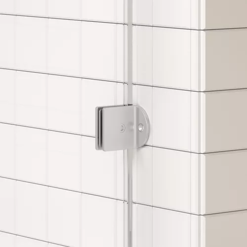 AREZZO design CLEAR walk-in zuhanyfalhoz profil szett, szálcsiszolt nikkel