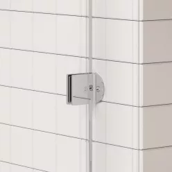 AREZZO design CLEAR walk-in zuhanyfalhoz profil szett, króm